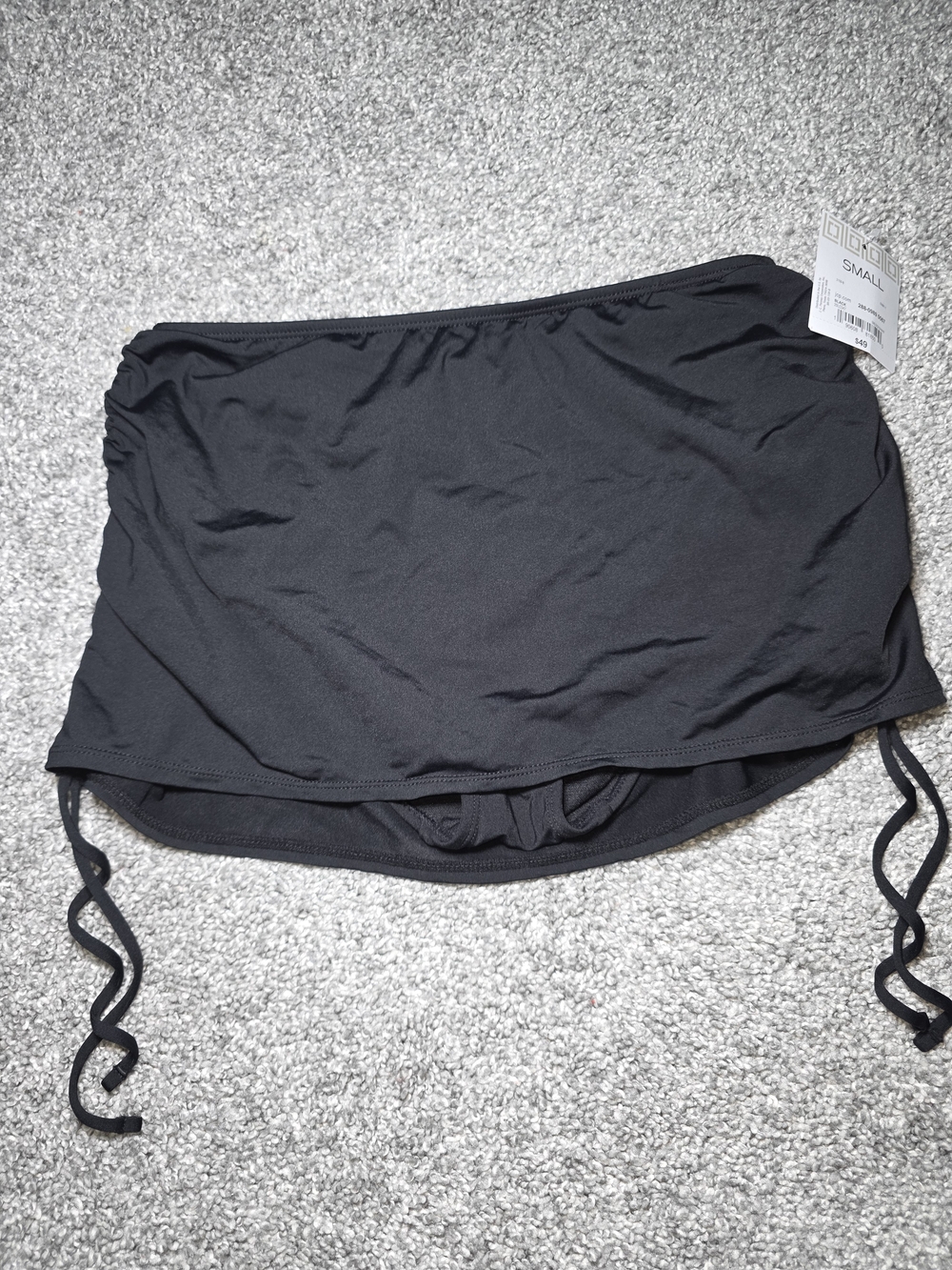 Liz Claiborne Black Swim Skirt with Adjustable Side Ties
